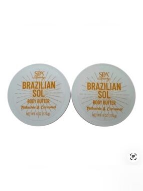 Spa Luxury Body Butter 2 Tubs Pistachio & Caramel 6oz